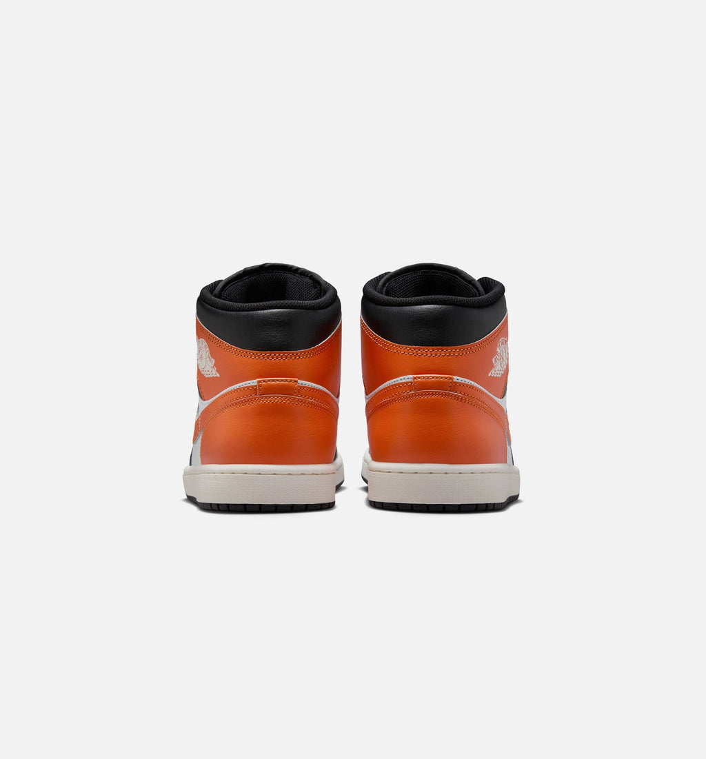 Air Jordan 1 Mid - Men's Lifestyle Sneaker (Starfish/White/Sail/Black)
