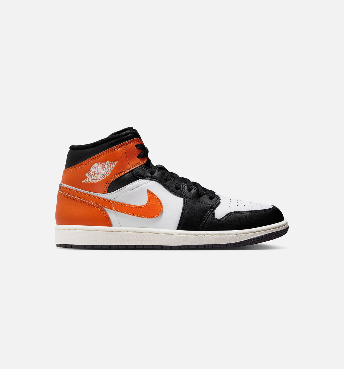 Air Jordan 1 Mid Men's Lifestyle Shoes - Starfish / White / Sail / Black