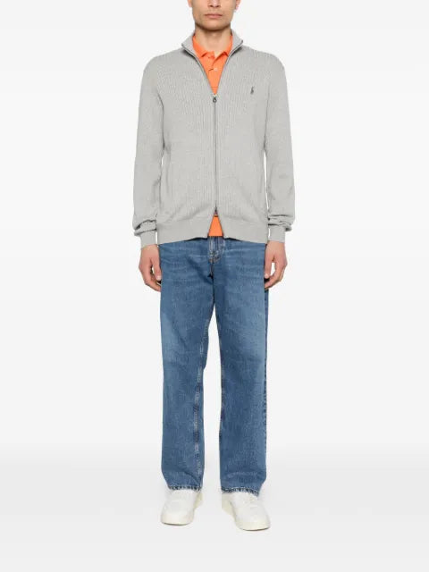 Polo Ralph Lauren ribbed-knit zip-up cardigan