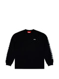 032c lettering-print long-sleeve sweatshirt