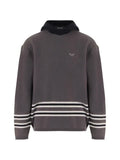 Emporio Armani logo-plaque hoodie