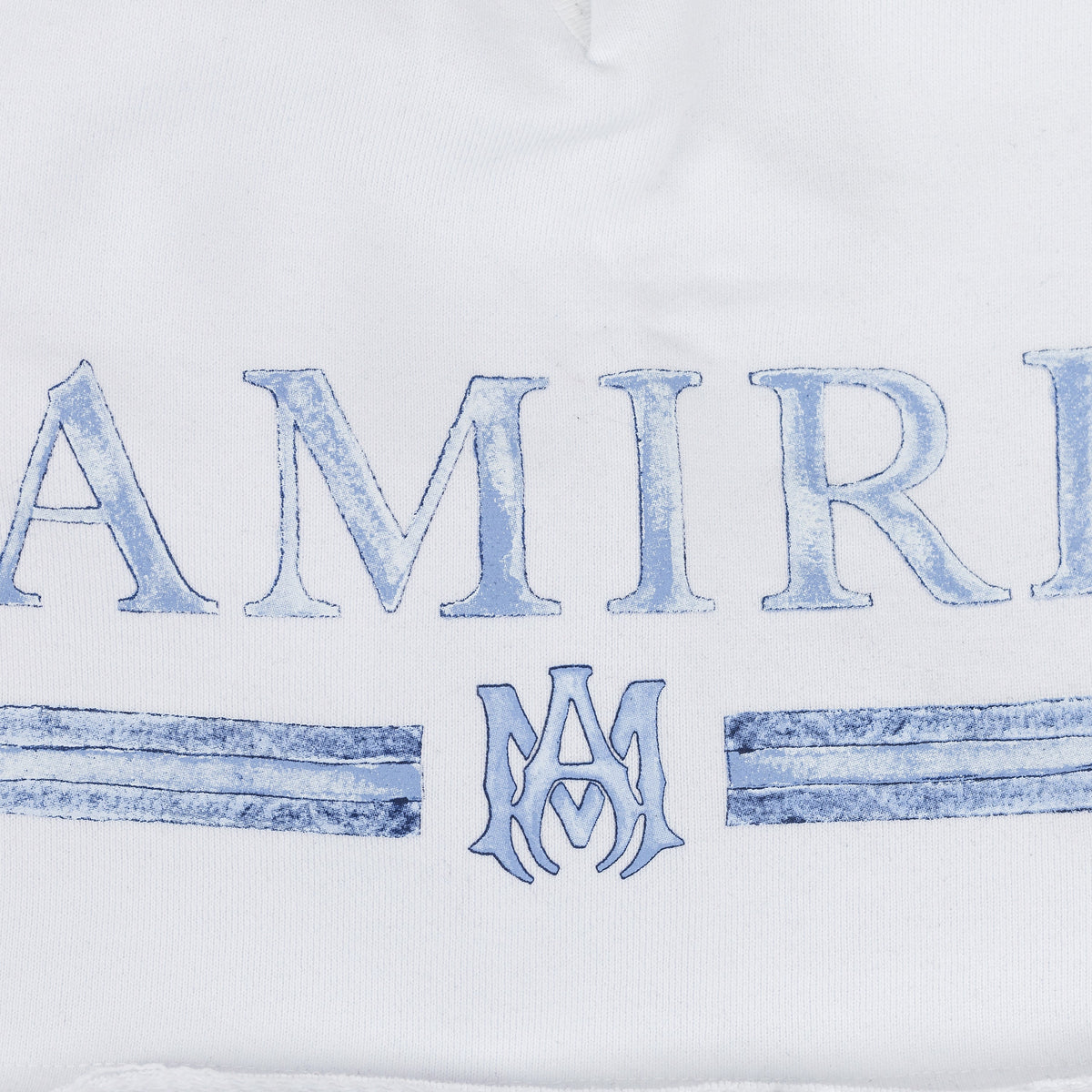 White MA Watercolor Bar Sweatshorts