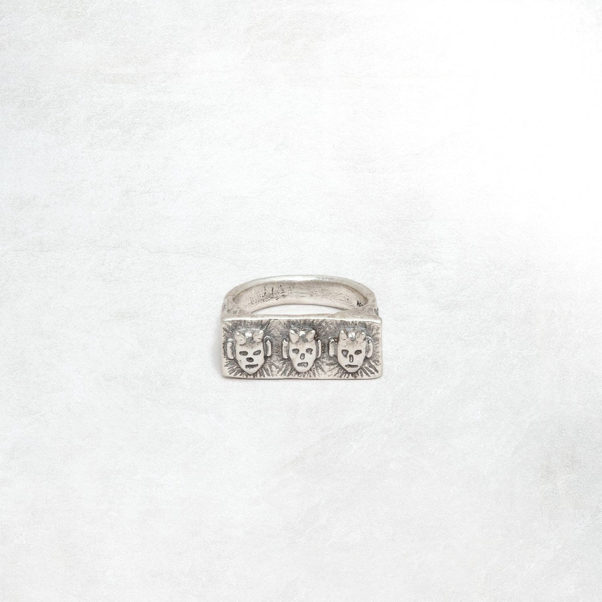 Heresy Imps Ring: Oxidised Silver