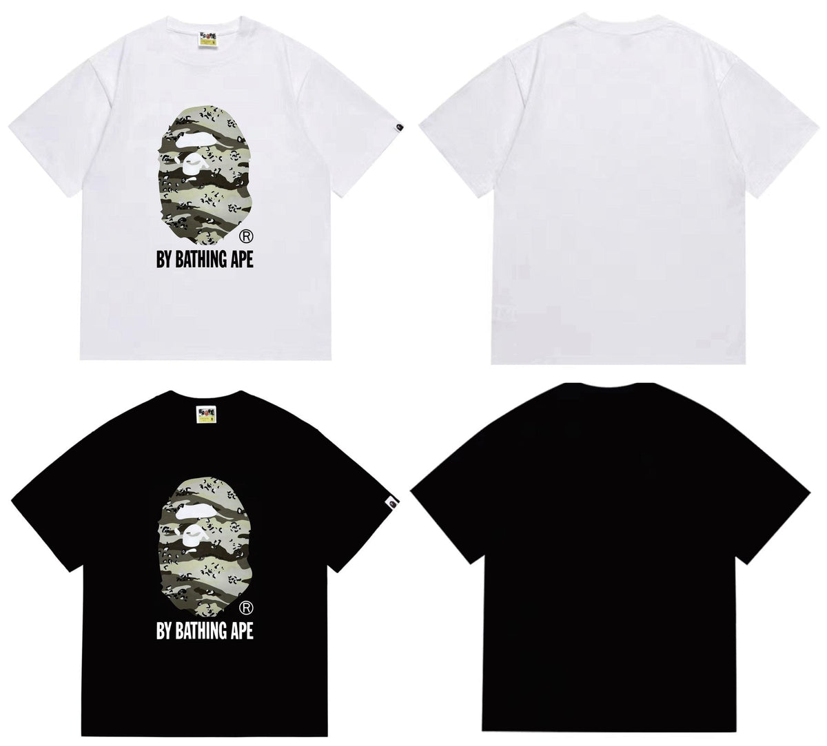 BAPE Olive Camo Ape Head Graphic T-Shirt