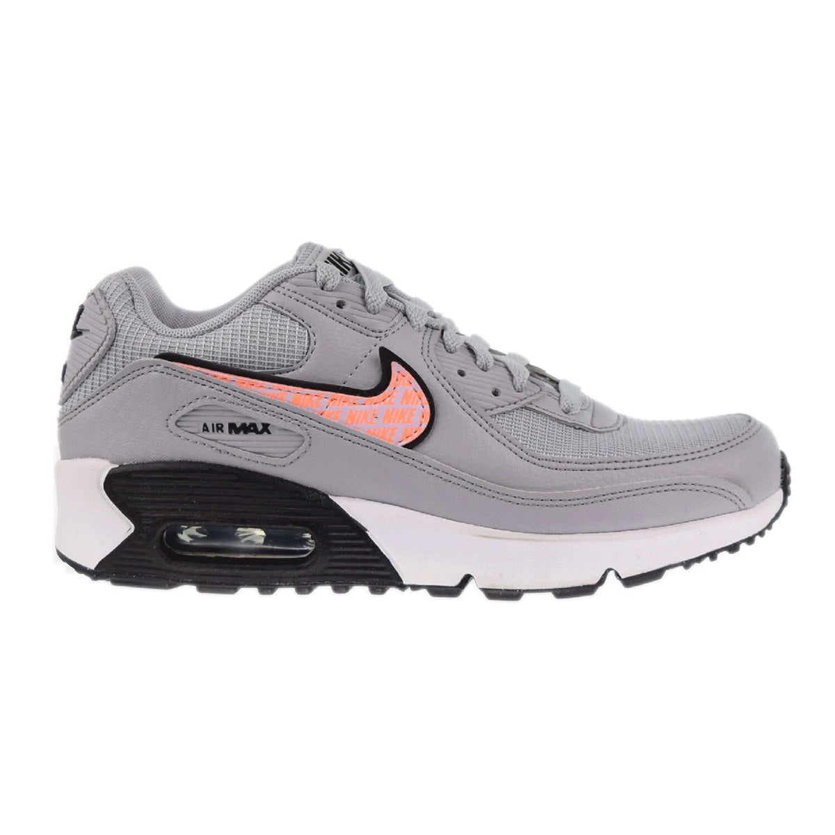 Big Kid's Nike Air Max 90 NN Wolf Grey/Sunset Glow-Doll (DZ5637 001)