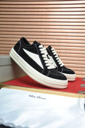 Rick Owens Contrast-Panel Platform Sneakers