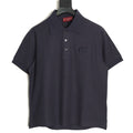 Gucci GG Embroidered Short-Sleeve Polo Shirt - Navy