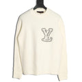Louis Vuitton 22FW Large LV-Motif Knit Sweater - Ivory